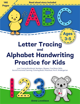 Letter Tracing and Alphabet Handwriting Practice for Kids: Line Tracing Workbook, Numbers, Shapes, Fine Motor Skills, Social Emotional Learning, Coloring Book, Preschool, Pre K, Kindergarten, Ages 3-5 